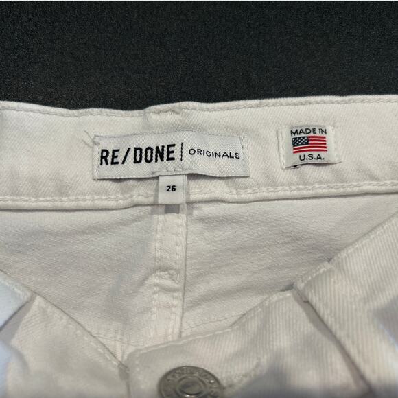 NWT RE/DONE x Levi’s High Rise Ankle Crop White Jeans 26, Limited Edition 93/250 - Picture 4 of 11